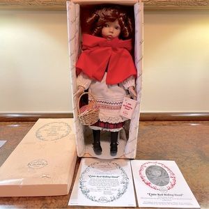 “LITTLE RED RIDING HOOD” KNOWLES CHINA PORCELAIN DOLL